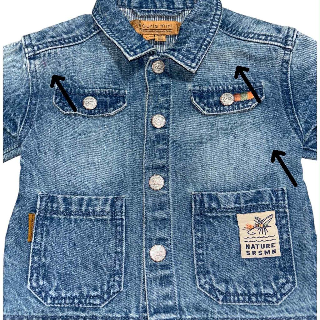 Veste de jeans Souris Mini 6-9 mois