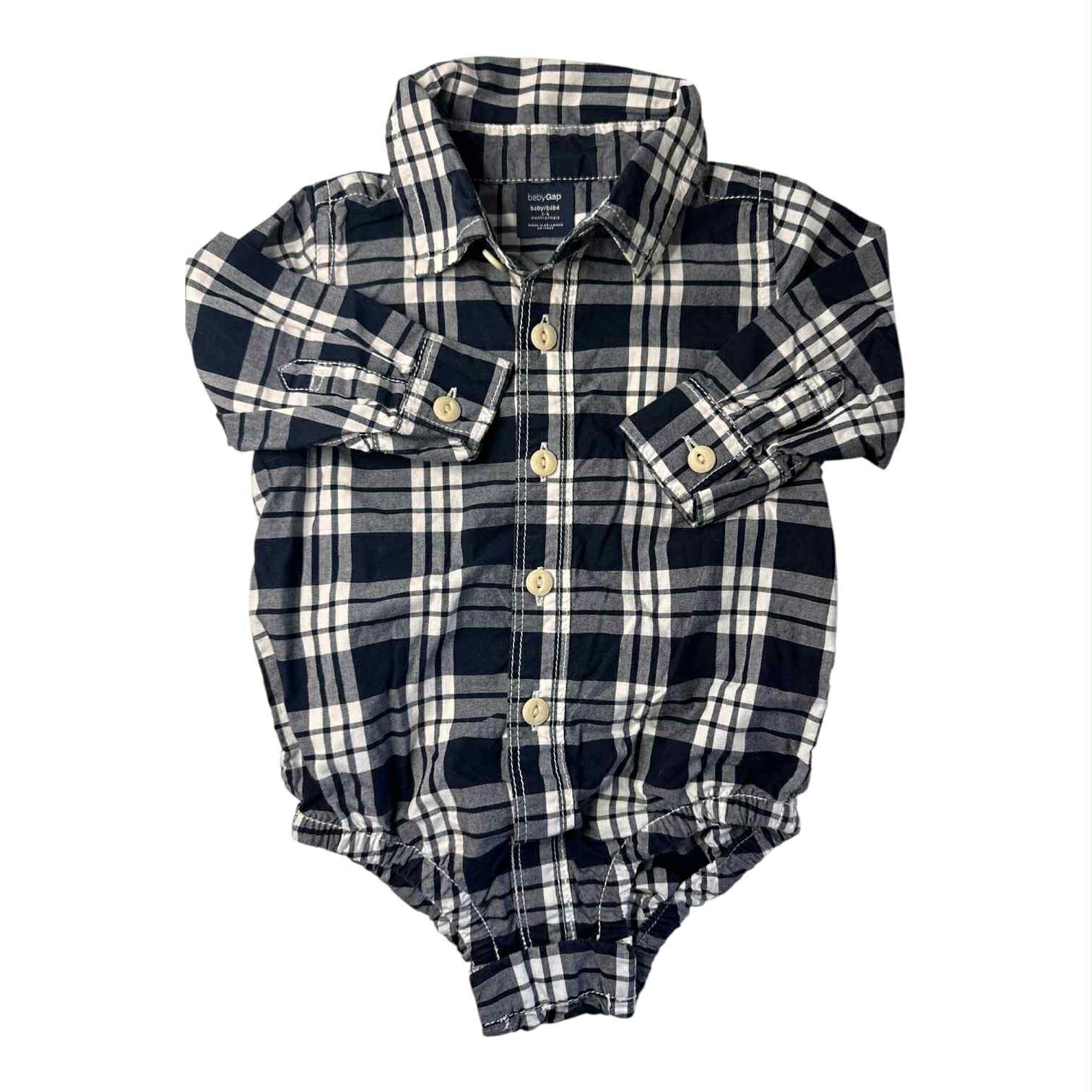 Cache-couche chemise Gap 3-6 mois