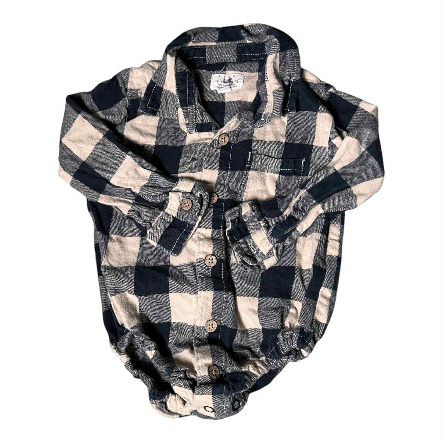 Cache-couche Chemise 12-18 mois rise little earthling